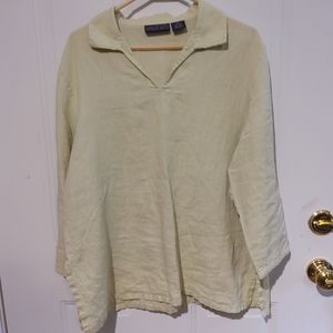 HERMAN GEIST 100% linen top XL *4 for $20*